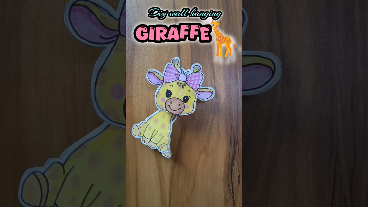 🦒Dancing Giraffe பன்னலாமா🦒#shortsvideo #art #craft