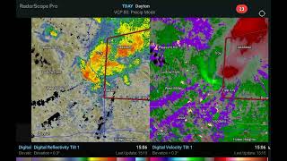 West Milton Ohio Tipp City Ohio tornado June 8 2022 doppler radar