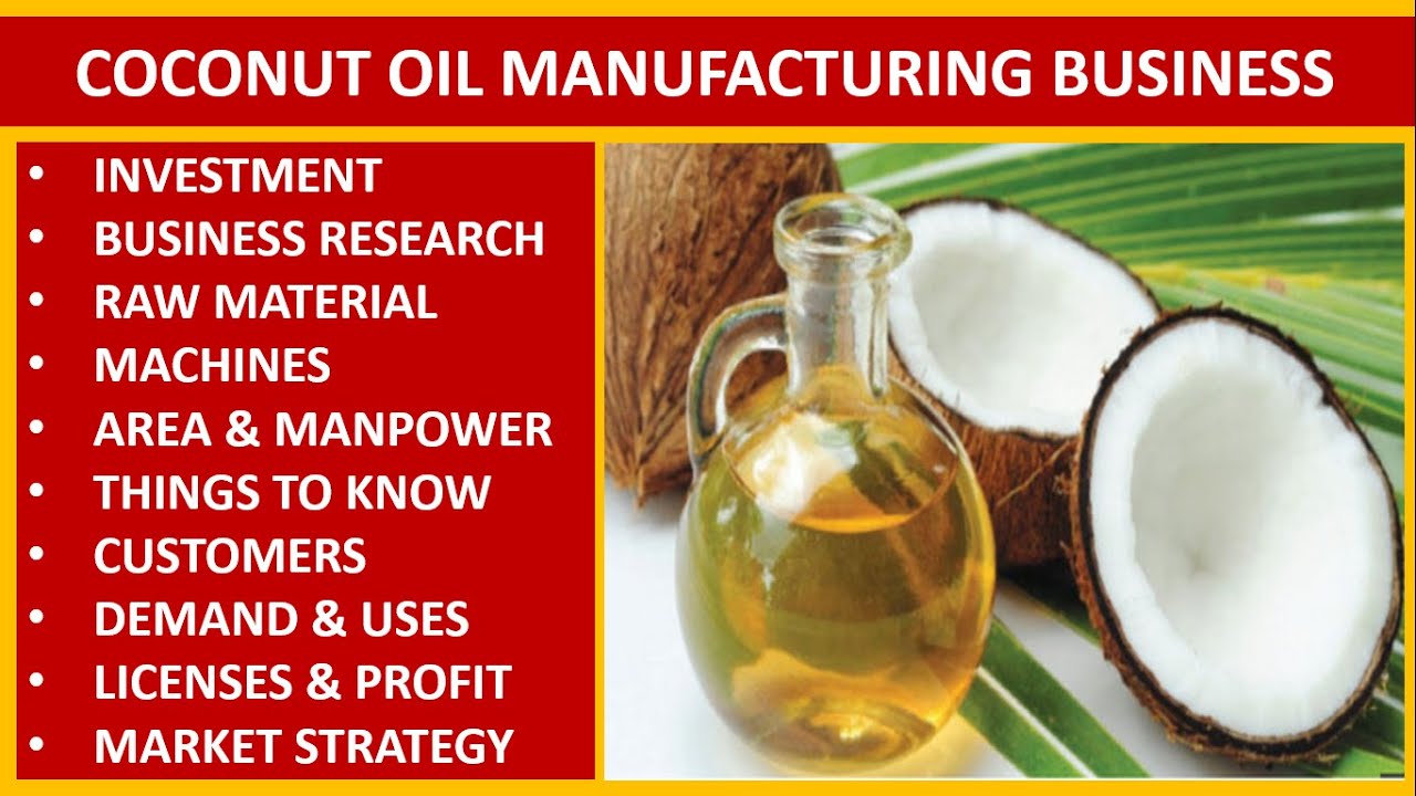 Coconut Oil Manufacturing Business Coconut Oil Making Business Copra Oil Making How to