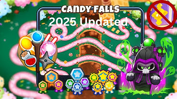 Candy Falls [Magic Monkeys Only] Guide | No Monkey Knowledge | BTD 6 (2025 Updated) 4K