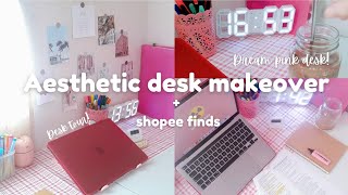 🌸 aesthetic desk makeover + shopee finds and desk tour! 💗☁️ screenshot 2