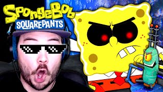 I Defeated Robot Plankton On The Moon The Nightmares At The Krusty Krab Spongebob Horror Game