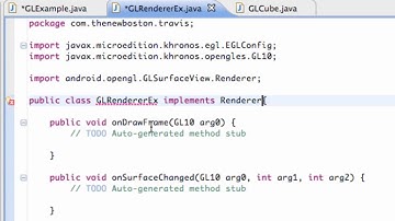 Android Developing Applications Tutorial 169 OpenGL Renderer Basics