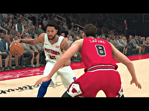 NBA 2K20 Gameplay Detroit Pistons Vs Chicago Bulls 12 Minute Quarters NBA 2K20 PS4