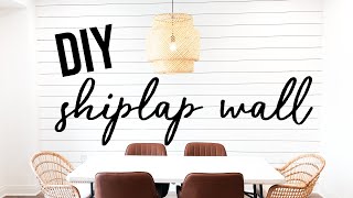 Building a DIY Shiplap Wall | Home Sweet Home Vlog