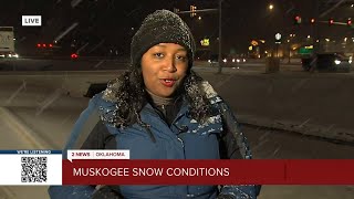 Muskogee, McAlester areas dealing with heavy snow