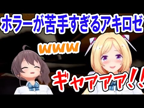 絶叫するアキロゼを見て愉悦なまつりちゃん【アキロゼ / 夏色まつり / ホロライブエラー / 切り抜き】