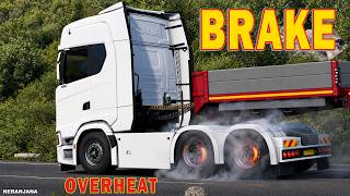 Realistic Brake Wear and Overheating Mod—Losing Control of the Truck | ETS2 & ATS