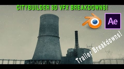 CityBuilder3d Industrial Trailer Quick VFX Breakdowns: Add-on for Blender