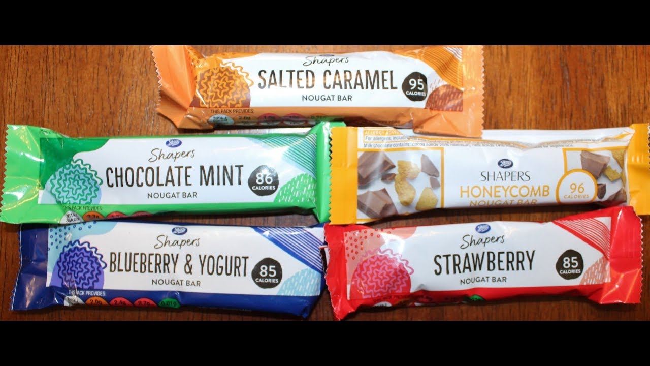 Boots Shapers Salted Caramel, Chocolate Mint, Blueberry