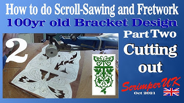 How to do Scroll-Sawing and Fretwork. Making a butterfly Bracket. Part 2