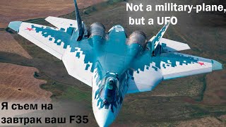 Высший пилотаж Су 57 - Не самолет а НЛО / Aerobatics Russian Su 57 - Not a plane but a UFO!