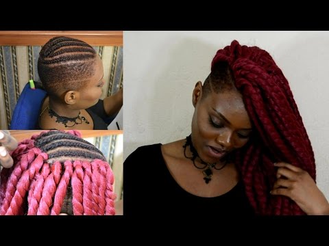 Flawless Havana Twist W Shaved Sides Crochet Braids