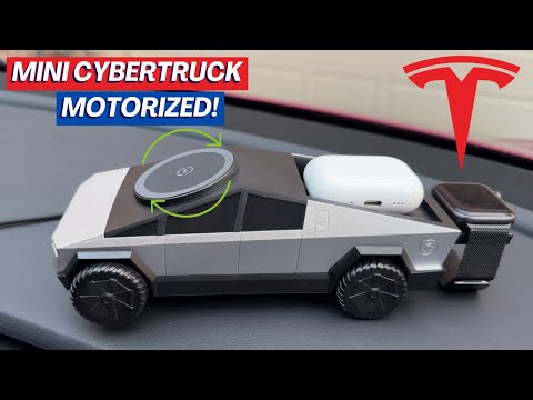 Testing The Cyberdock - This Mini Tesla Cybertruck Charges My Phone, Watch, And Airpods?