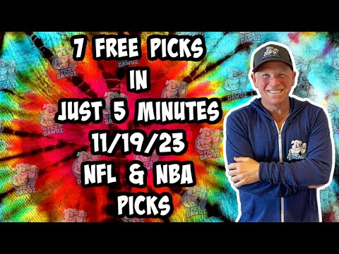 NFL & NBA Best Bets for Today Picks & Predictions Sunday 11/19/23 | 7 Picks in 5 Minutes