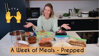 7 FAMILY MEALS - PREPPED | GET ORGANISED WITH ME  | Kerry Whelpdale AD