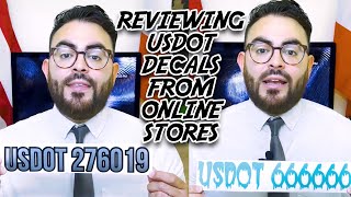 Reviewing USDOT Number Decal Sticker Lettering Online Stores | Be DOT Compliant | USDOT Decal Guide