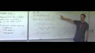 Lecture 36 . Combinatorial Commutative Algebra (Federico Ardila)