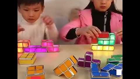 DIY Tetris Puzzle Light Stackable LED Desk Lamp
