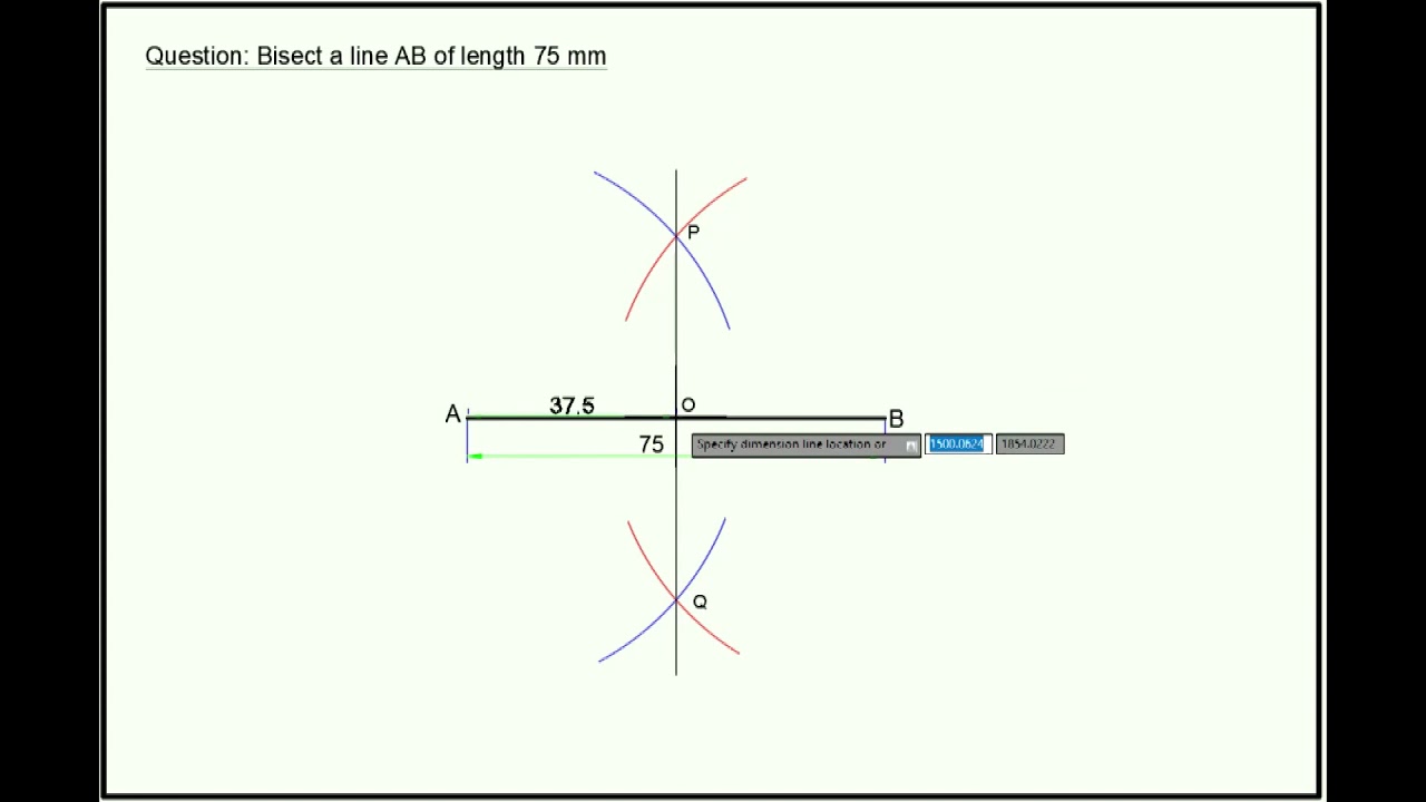 BISECTING A LINE / ENGINEERING DRAWING I / CHAPTER 2/ TECHNICAL HIGH ...