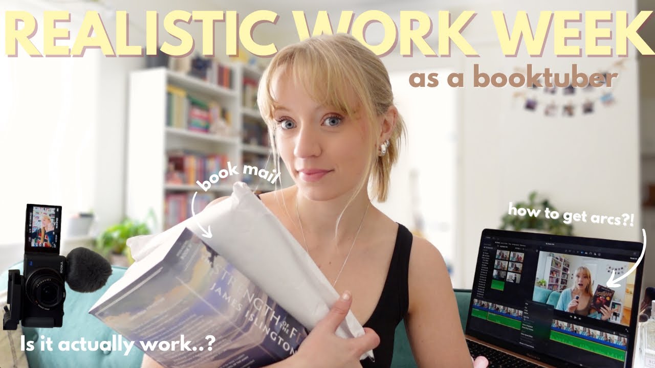 A *very realistic* work week as a booktuber! (book mail, editing, podcast)