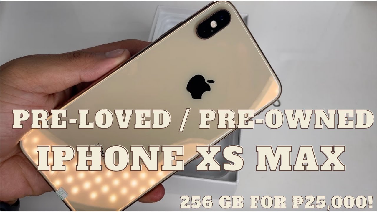 iPhone XS MAX 256 GB GOLD (PRE-OWNED) UNBOXING IN 2022 + Camera test ...