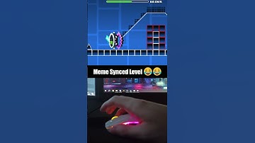 Geometry Dash: Meme Sync Layout 😂 #shorts