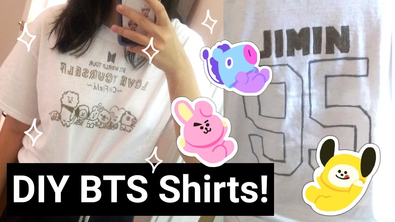 bts painted shirts