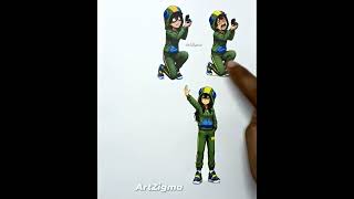 Sprunki OC Leon Phase 2 Cardboard Challenge 🔥 DIY Fun #SprunkiOC #LeonBrawlStars #BrawlStars