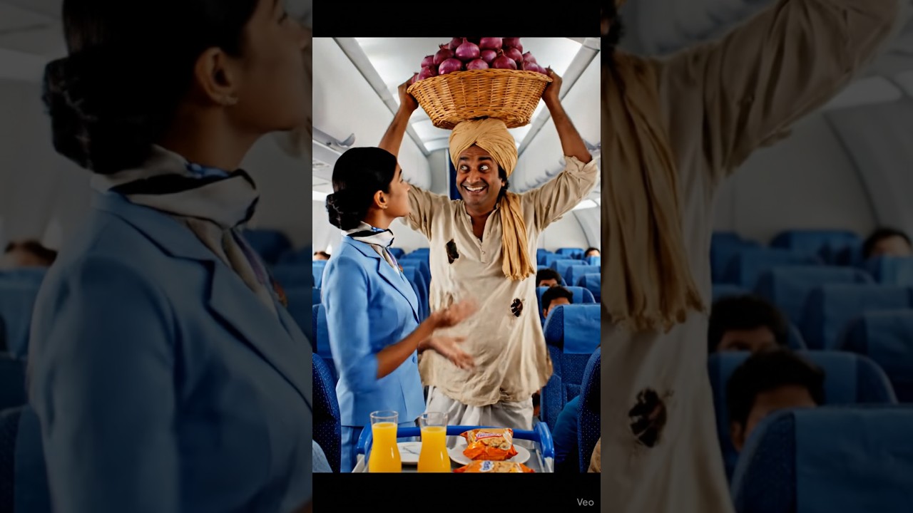 "Onion Seller in the Airplane! 😂✈️ The 