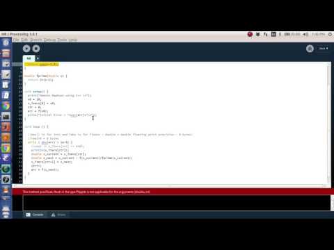 Processing Help - Newton Raphson