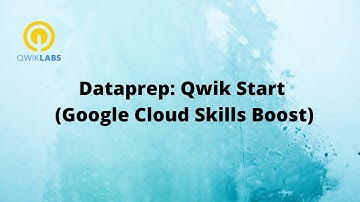 Dataprep Qwik Start-[GSP105]