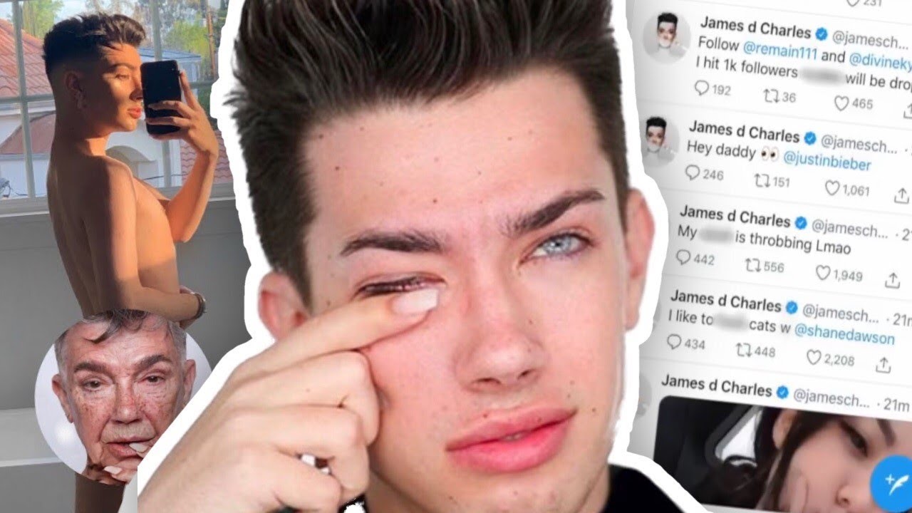 James Charles Twitter + Youtube HACK, Nud3s Leaked + VMAS Backlash - YouTub...