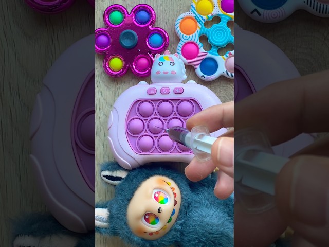 Popit Machine! 💩💩💩#satisfying #labubu #injection #popit #machine #shorts