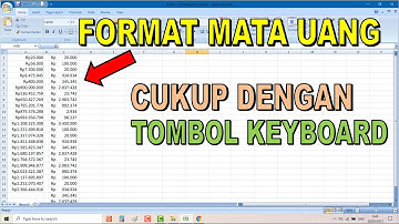 Cara Cepat Memunculkan Format Currency di Microsoft Excel