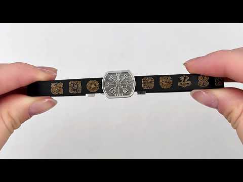 Браслет каучуковый БС22633 ширина 7 мм  длина 21, видео 1