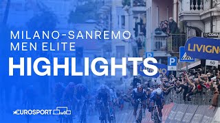 CRAZY FINALE 🤯 | Milano-Sanremo 2024 Race Highlights | Eurosport Cycling