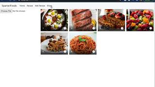 SpartanFoods application using RDS, React, and Springboot screenshot 5