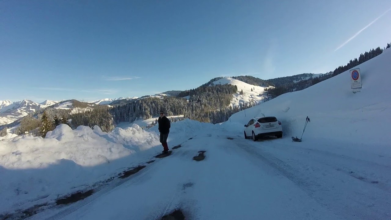 Schlitteln auf dem Tanzboden in Ebnat-Kappel Schweiz