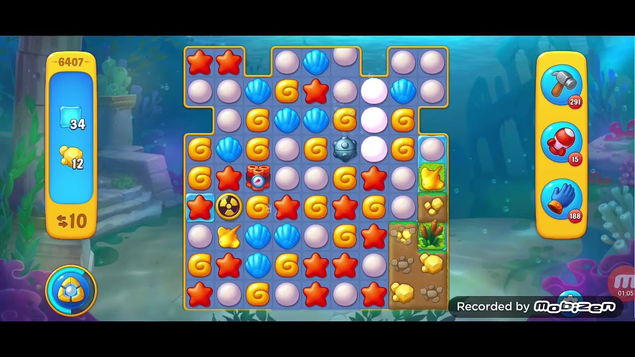 Fishdom level 6407. NOboosters