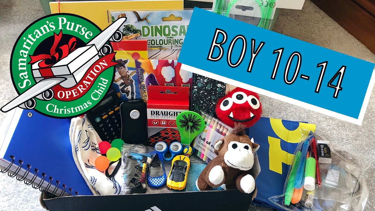 Operation Christmas Child Shoebox Boy 1014 YouTube
