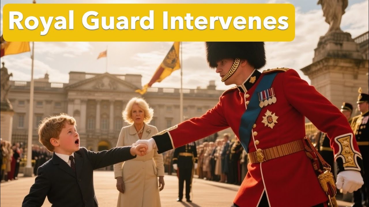 Royal Guard Intervenes After Camilla’s Son Shoves Prince Louis at Palace Event