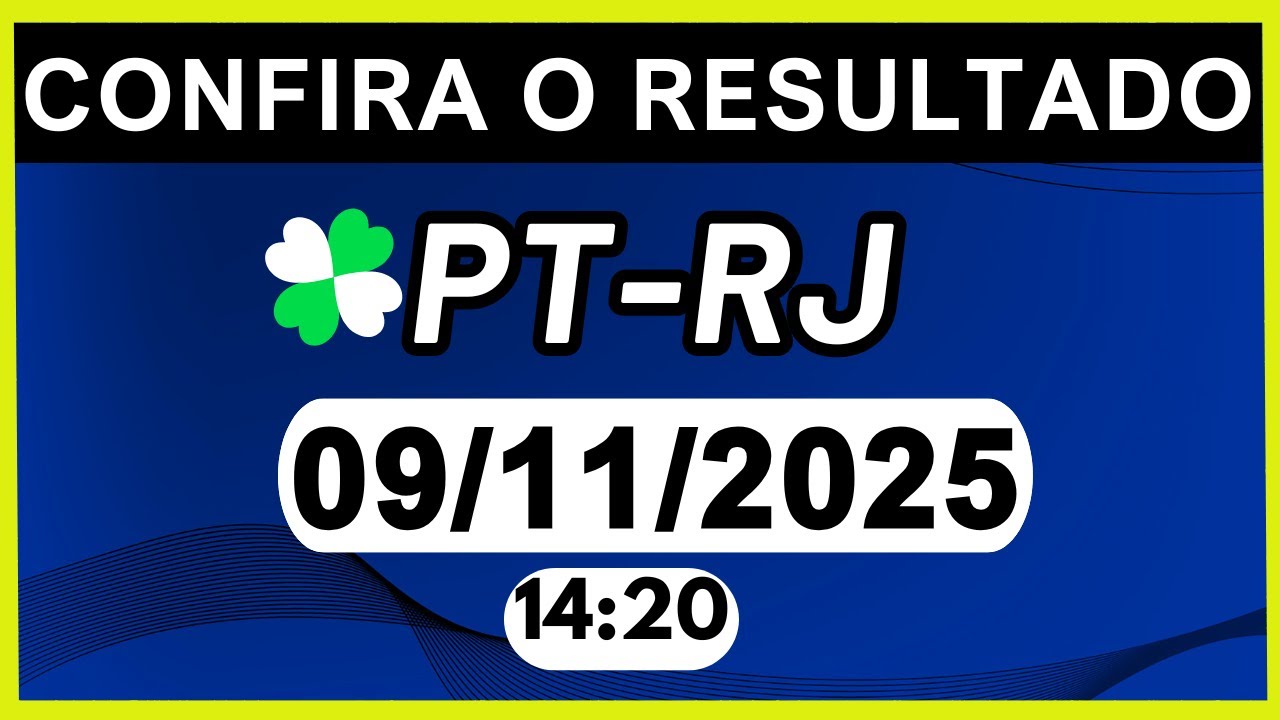 RESULTADO JB - PT-RJ e LOOK-GO 14:20 | 09/11/2025 - YouTube