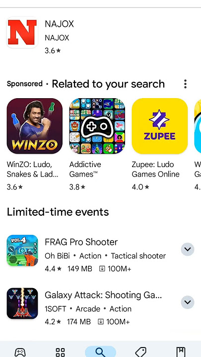 Najox play 10000more games download only 206 kb