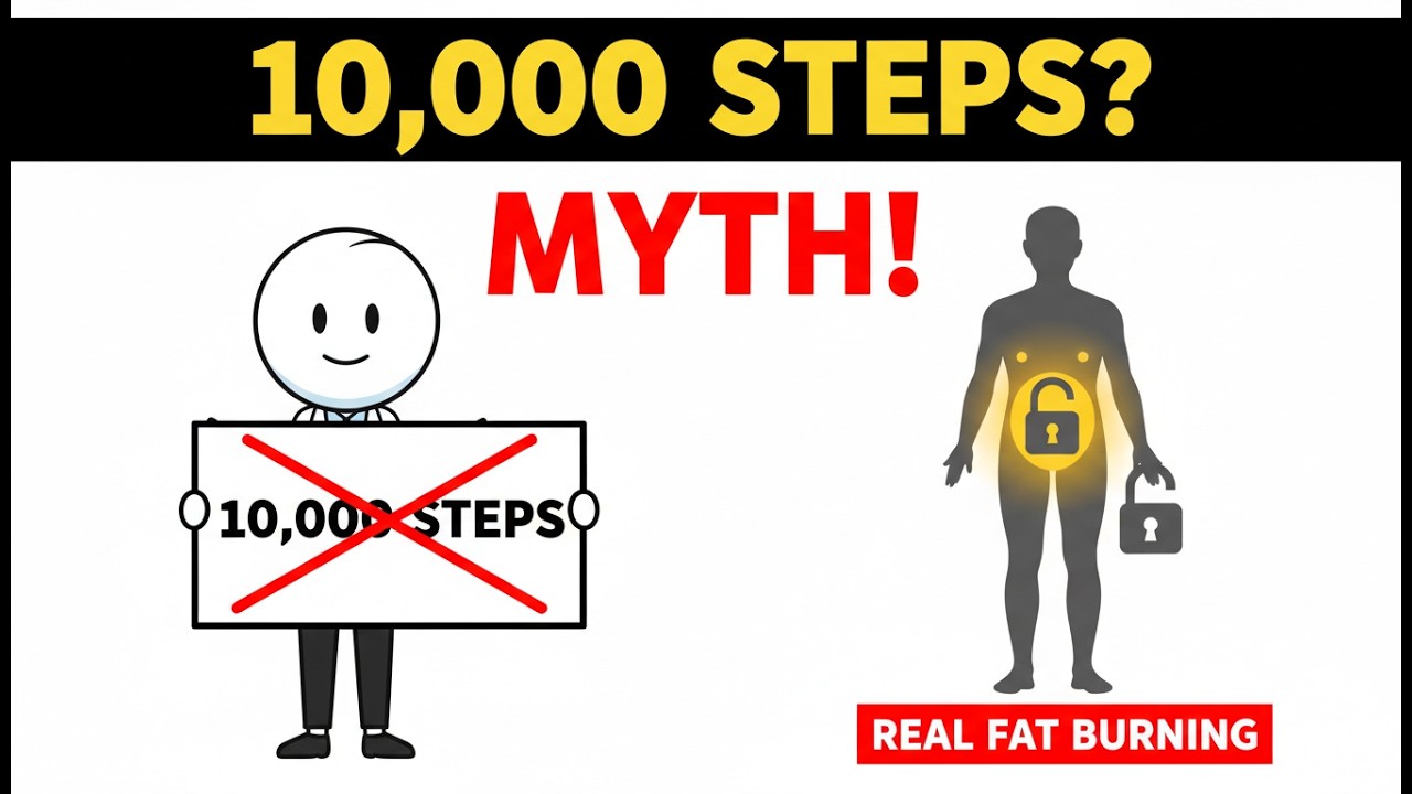 Why 10,000 Steps Is a Fat Loss Myth (What Actually Burns Belly Fat)