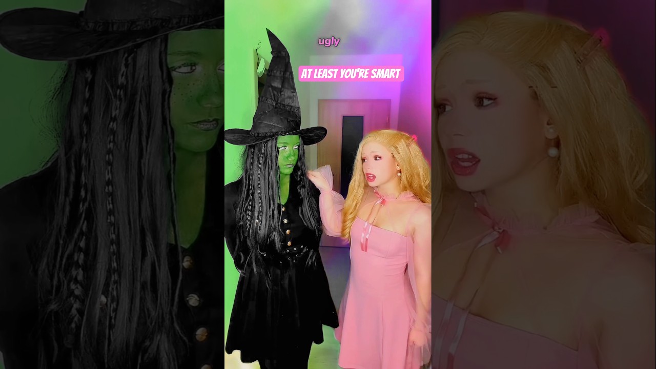 If you're ugly - | Elphaba & Glinda @nikkihatsunecosplay #cosplay #shorts #wicked