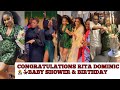 Rita Dominic,Husband, Ini Edo Dance Moves at Rita Dominic Surprise Birthday party birthday