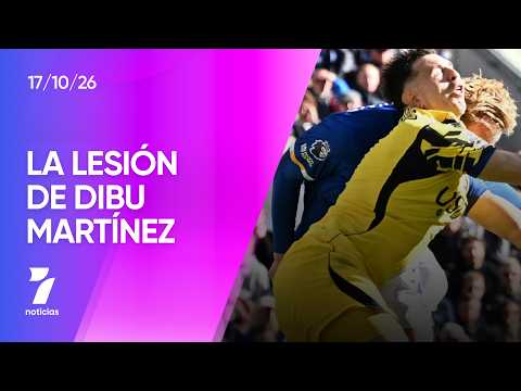 Dibu Martínez stretchered off and must undergo jaw surgery