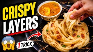 “Crispy Lachha Paratha 😲 | 1 Trick for Perfect Layers”