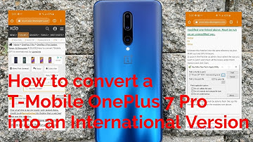 How to convert a T-Mobile OnePlus 7Pro to an International Version: Tutorial
